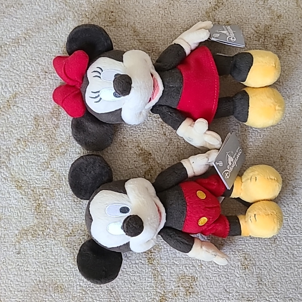 Mickey and Minnie Hong Kong Disneyland Posable Plush Set
